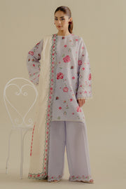 Coco by Zara Shahjahan Embroidered Lawn Unstitched 3Pc Suit 06B-ZUFRA