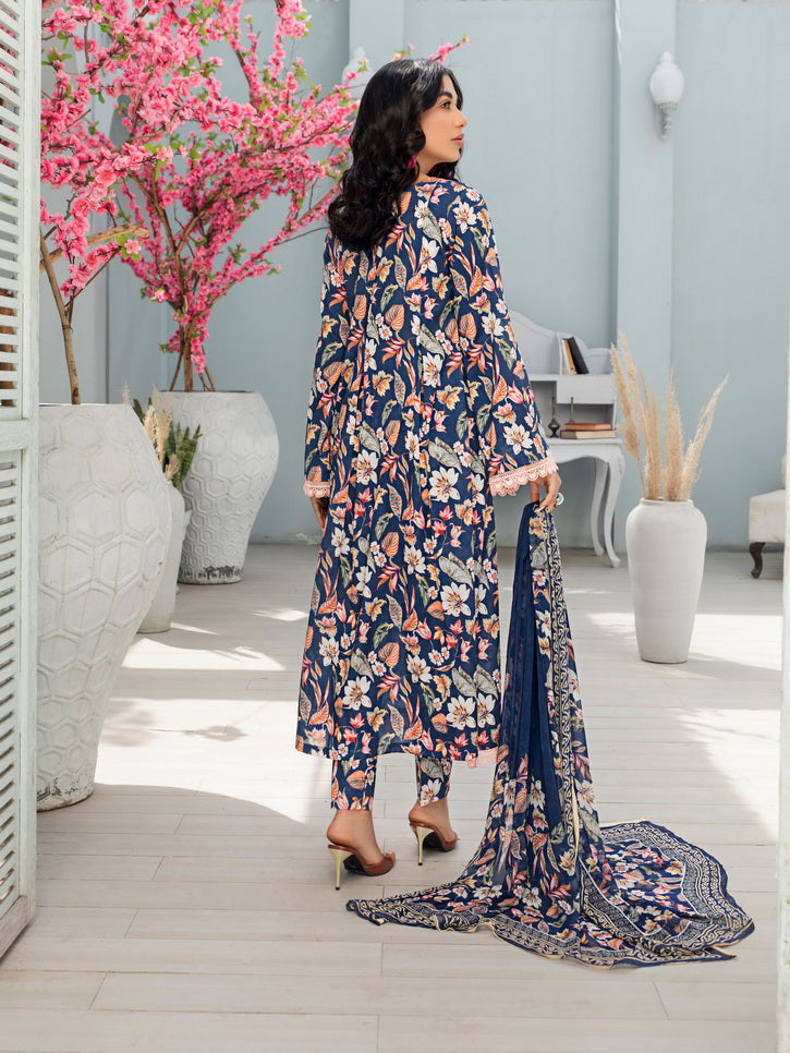 Humdum Rang e Bahar Vol-02 Printed Lawn Unstitched 3Pc Suit D-03