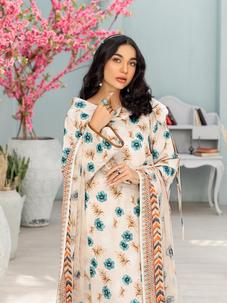 Humdum Rang e Bahar Vol-02 Printed Lawn Unstitched 3Pc Suit D-02