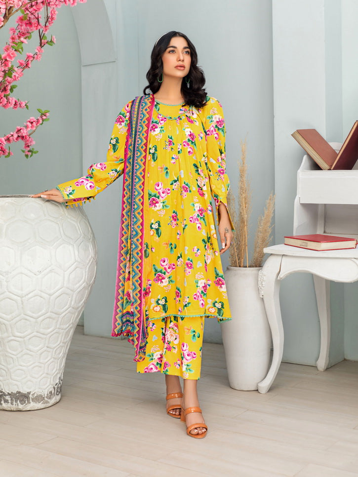 Humdum Rang e Bahar Vol-02 Printed Lawn Unstitched 3Pc Suit D-04