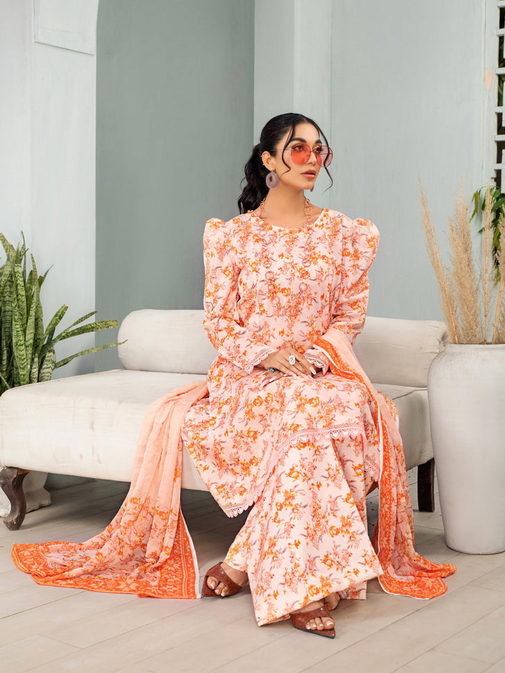 Humdum Rang e Bahar Vol-02 Printed Lawn Unstitched 3Pc Suit D-11