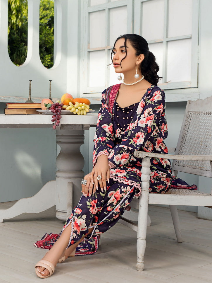 Humdum Rang e Bahar Vol-02 Printed Lawn Unstitched 3Pc Suit D-08