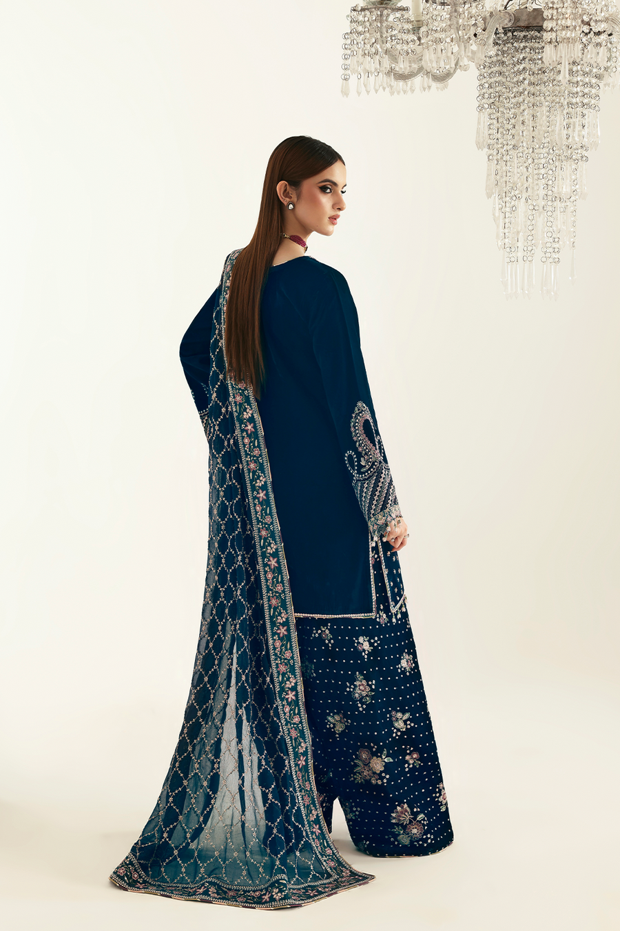dark blue velvet