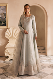 Emaan Adeel Celine Luxury Pret Embroidered Organza 3Pc Suit - Firoozeh
