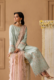 Emaan Adeel Sheherzadi Embroidered Chiffon Unstitched 3Pc Suit - AARIZ