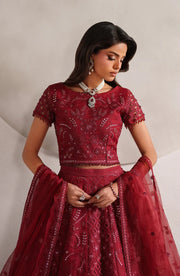 Zarif Muse Thread Embroidered Organza Unstitched 3Pc Suit ZE-MT-01 Sheen