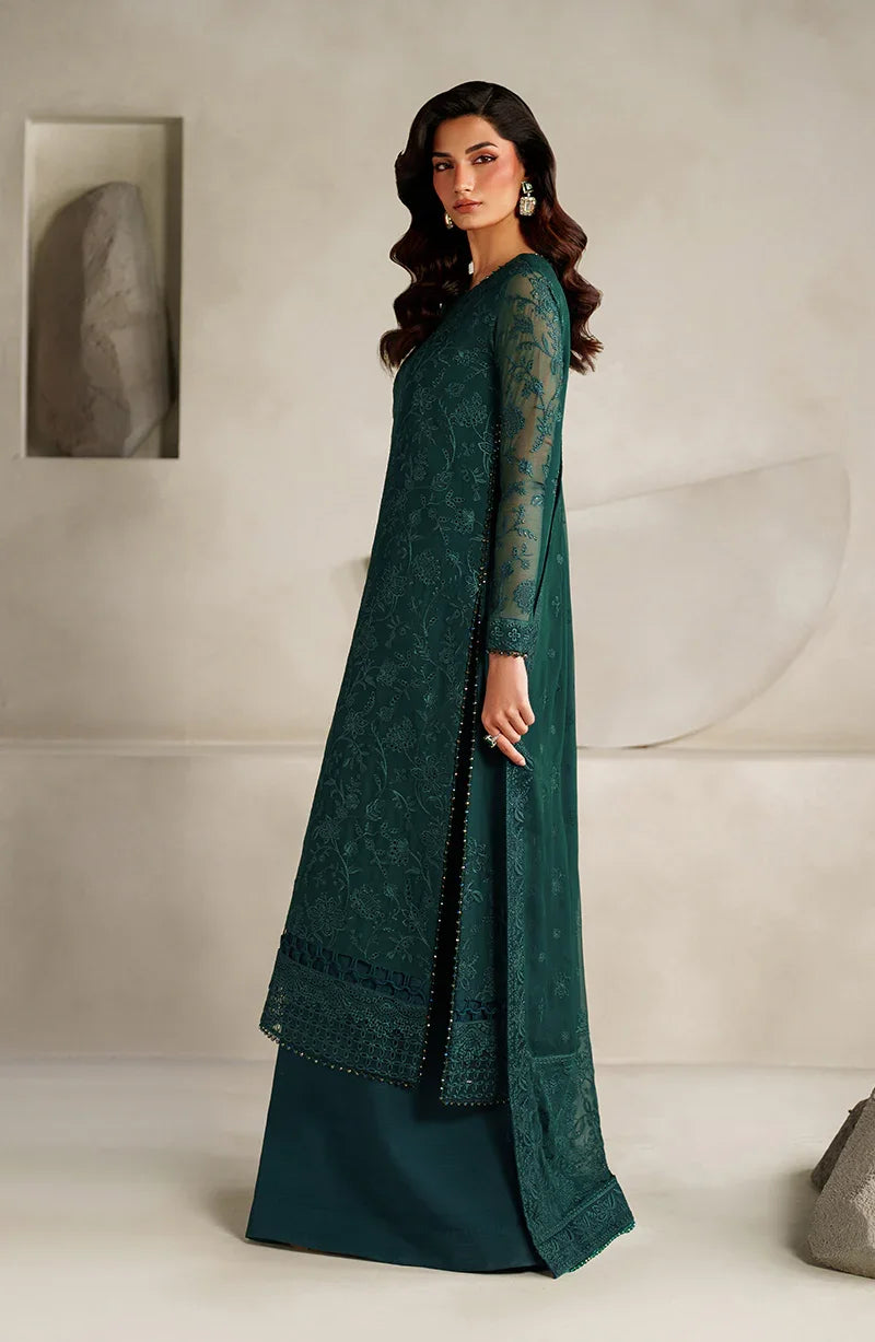 Zarif Muse Thread Embroidered Chiffon Unstitched 3Pc Suit ZE-MT-06 Sayah