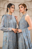 Falak by Zarif Unstitched Festive Formal Chiffon Suit ZF 05 BLUE BELL