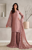 Zarif Muse Thread Embroidered Chiffon Unstitched 3Pc Suit ZE-MT-02 Ayla