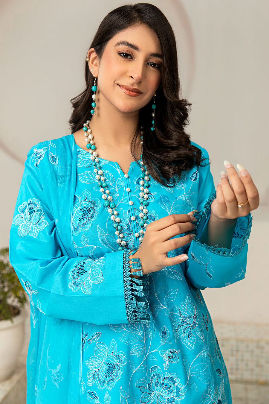 GSC-02 - SAFWA GARNET 3-PIECE EMBROIDERED COLLECTION VOL 01