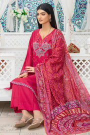Safwa Embroidered Lawn Pret 3Pc Suit 3P-EMB-112