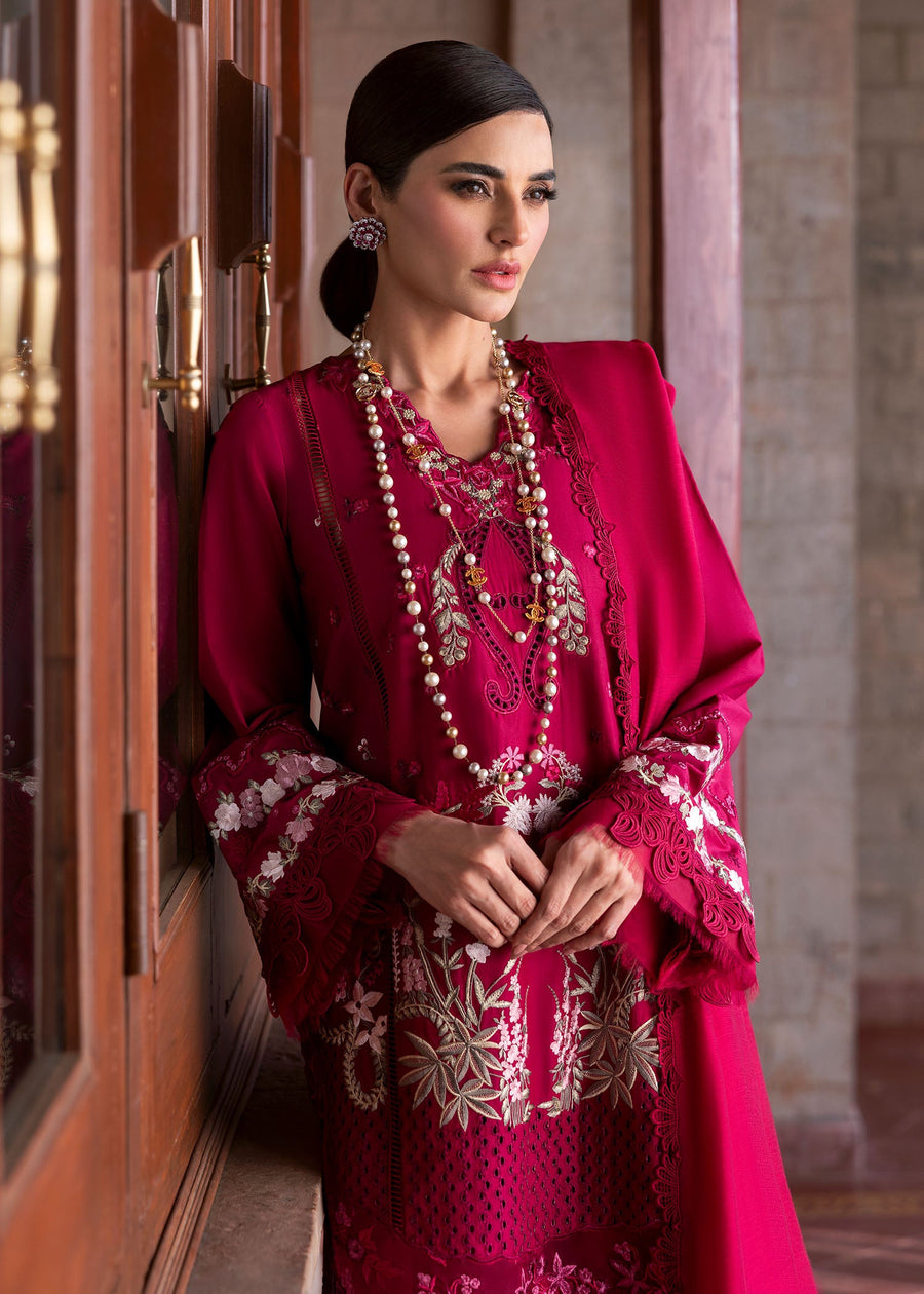 Saira Shakira Bloom Unstitched Lawn 3Pc Suit SS-25-07B FAYE