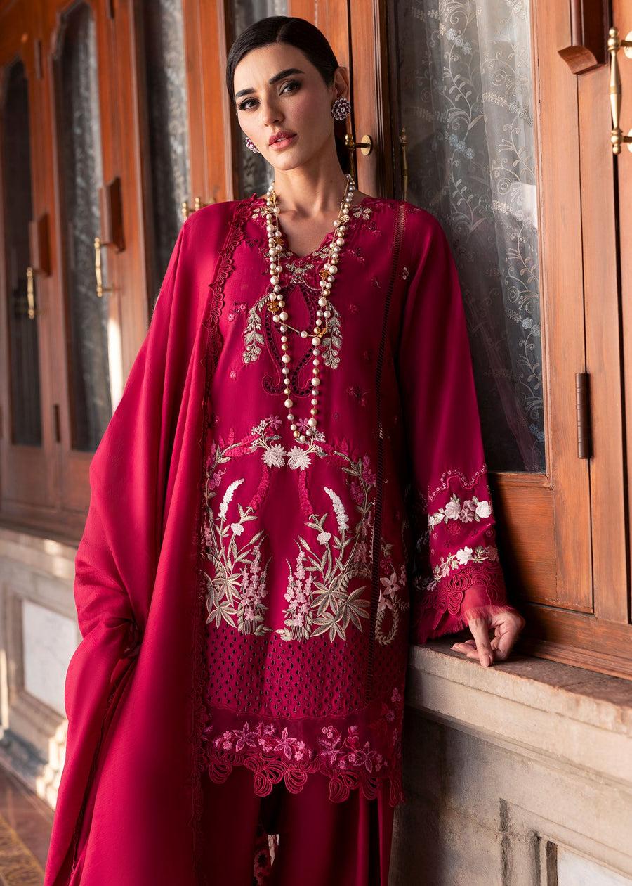 Saira Shakira Bloom Unstitched Lawn 3Pc Suit SS-25-07B FAYE