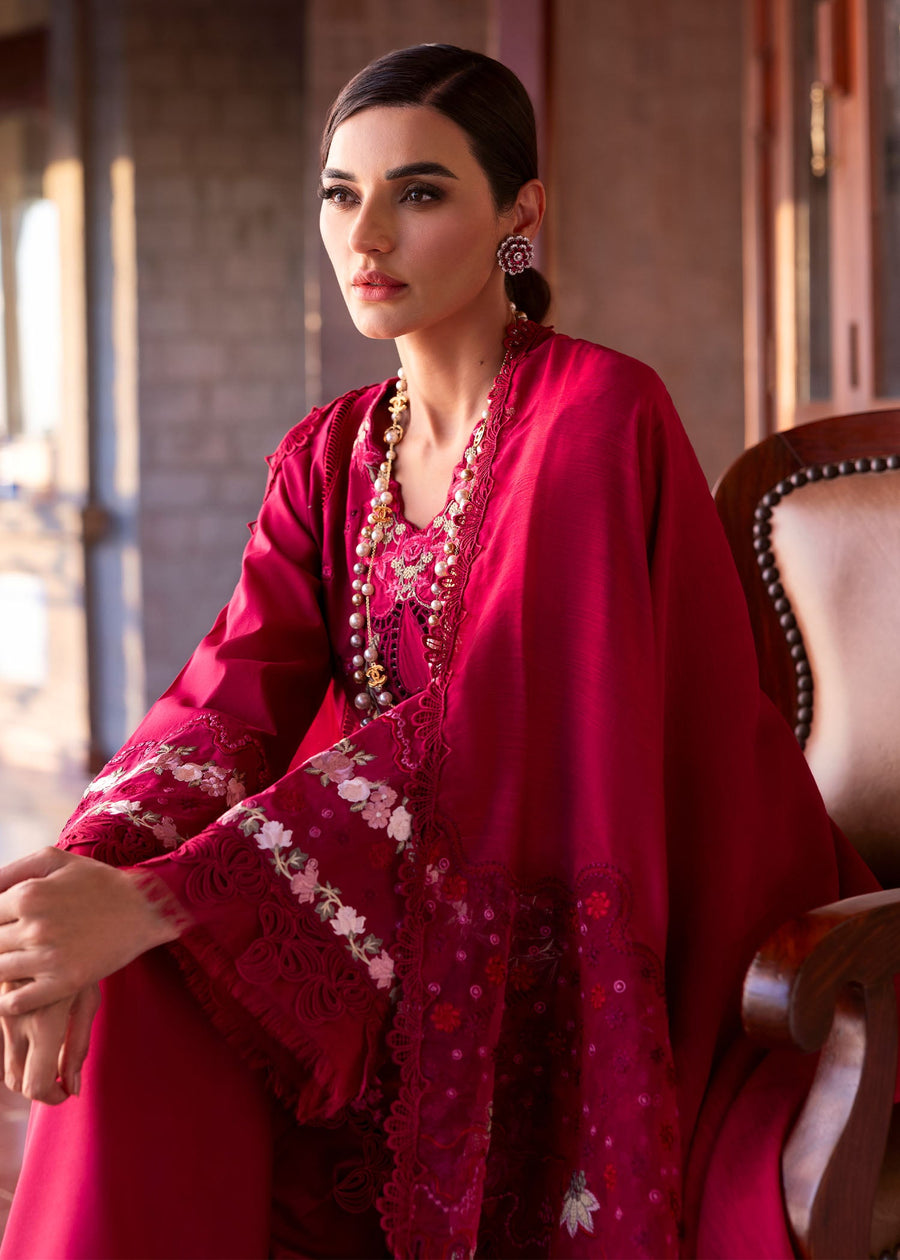 Saira Shakira Bloom Unstitched Lawn 3Pc Suit SS-25-07B FAYE
