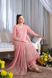 Neeshay Dastaan Embroidered Chiffon Unstitched 3Pc Suit - Gulrukh