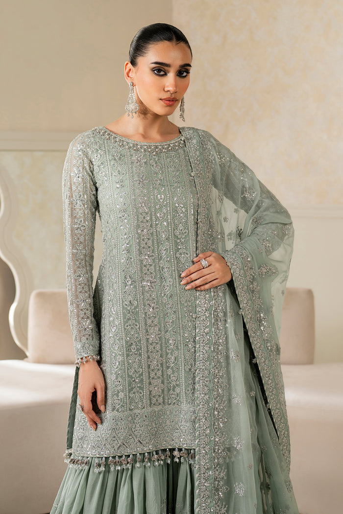 Baroque Exclusive Formal Embroidered Chiffon Unstitched 3Pc Suit SF-4160