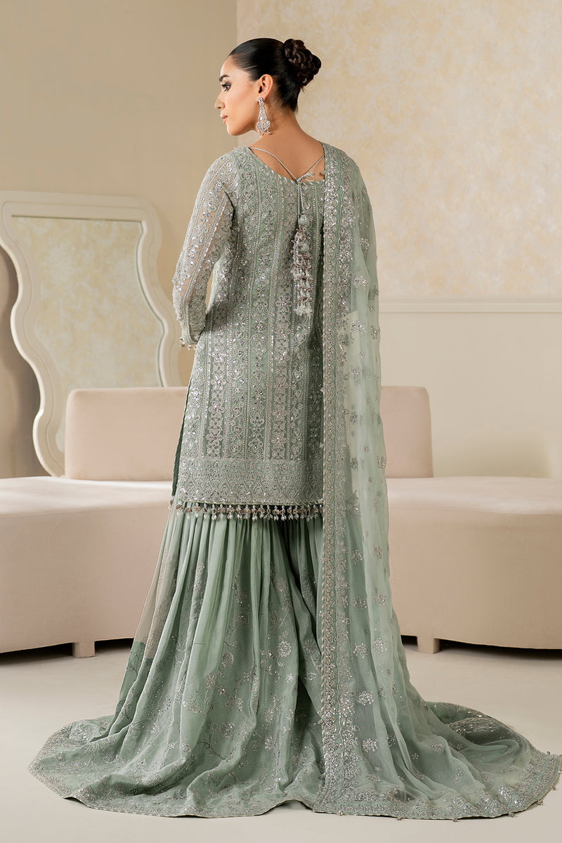 Baroque Exclusive Formal Embroidered Chiffon Unstitched 3Pc Suit SF-4160