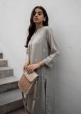 La Rosaa Basics Embroidered Khaddar  Stitched 2Pc Suit - Luna