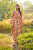 La Rosaa Basics Printed Khaddar Stitched 2Pc Suit - Dahlia