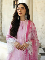 Zainab Chottani Embroidered Chikankari Lawn Unstitched 3Pc Suit D-07A Liyah