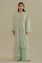 Coco by Zara Shahjahan Embroidered Lawn Unstitched 3Pc Suit 07A-VELIN