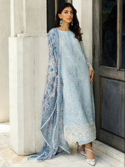 Zainab Chottani Embroidered Chikankari Lawn Unstitched 3Pc Suit D-07B Liyah