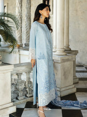 Zainab Chottani Embroidered Chikankari Lawn Unstitched 3Pc Suit D-07B Liyah