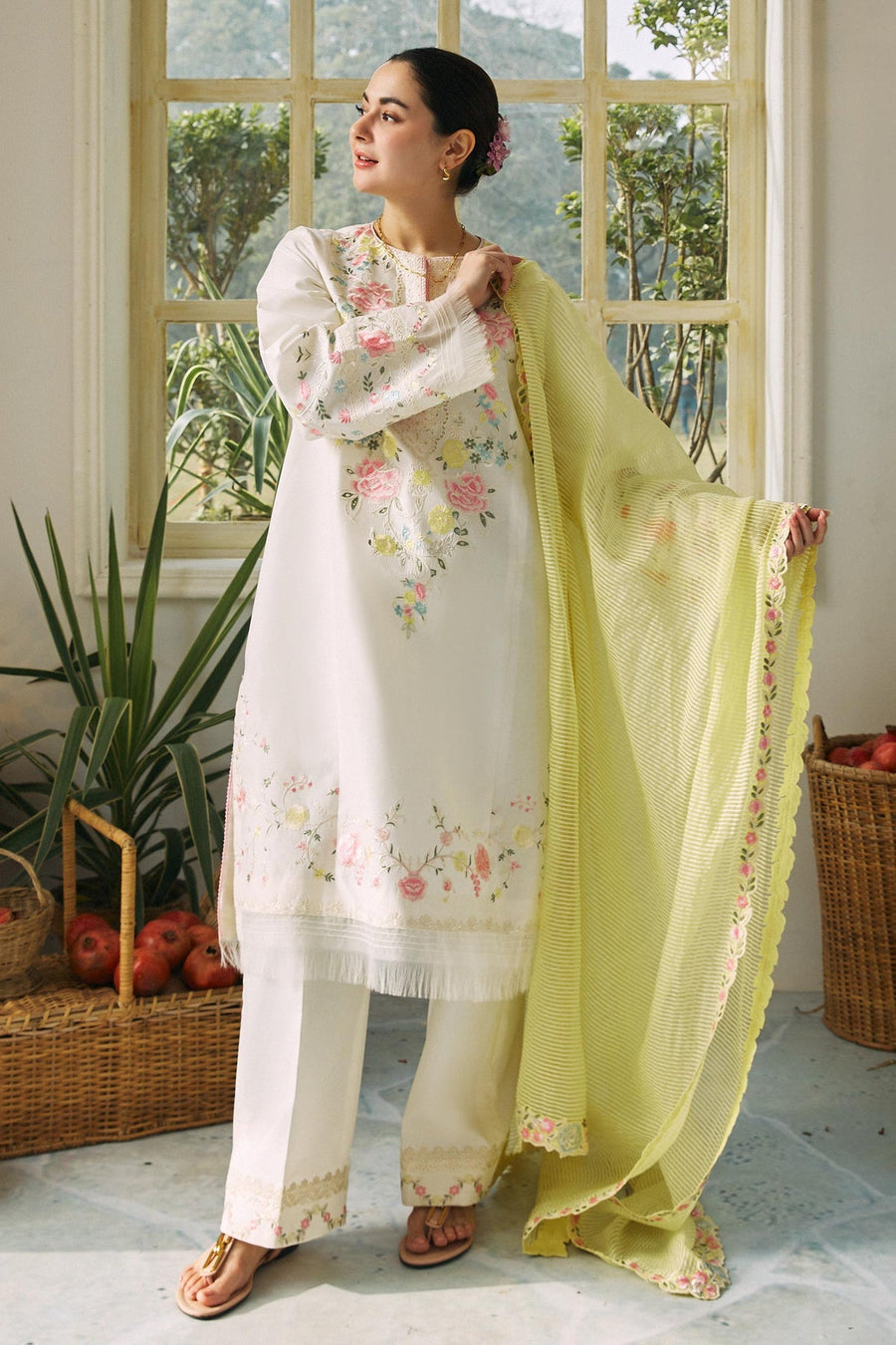 Coco by Zara Shahjahan Embroidered Lawn Unstitched 3Pc Suit D-07B JANAAN