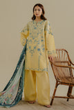Coco by Zara Shahjahan Embroidered Lawn Unstitched 3Pc Suit 07B-VELIN