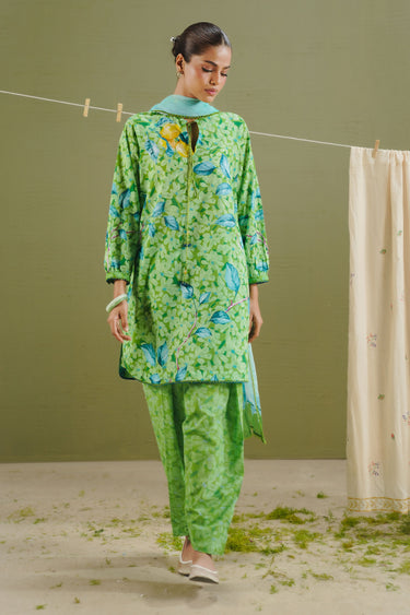 Coco by Zara Shahjahan Prints Unstitched Lawn 3Pc Suit D-07B Kael