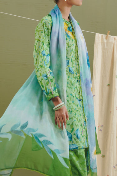 Coco by Zara Shahjahan Prints Unstitched Lawn 3Pc Suit D-07B Kael