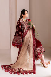 Alizeh Fashion Makhmal Embroidered Velvet Unstitched 3Pc Suit AF-VLT-2226-Velzari