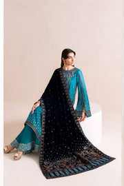 Alizeh Fashion Makhmal Embroidered Velvet Unstitched 3Pc Suit AF-VLT-2225-Nelofer