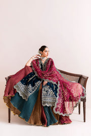 Alizeh Fashion Makhmal Embroidered Velvet Unstitched 3Pc Suit AF-VLT-2222-Mehroob