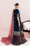 Alizeh Fashion Makhmal Embroidered Velvet Unstitched 3Pc Suit AF-VLT-2222-Mehroob