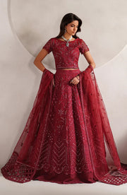 Zarif Muse Thread Embroidered Organza Unstitched 3Pc Suit ZE-MT-01 Sheen