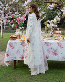 Zevk Flora Festive Embroidered Lawn Unstitched 3Pc Suit - JASMINE