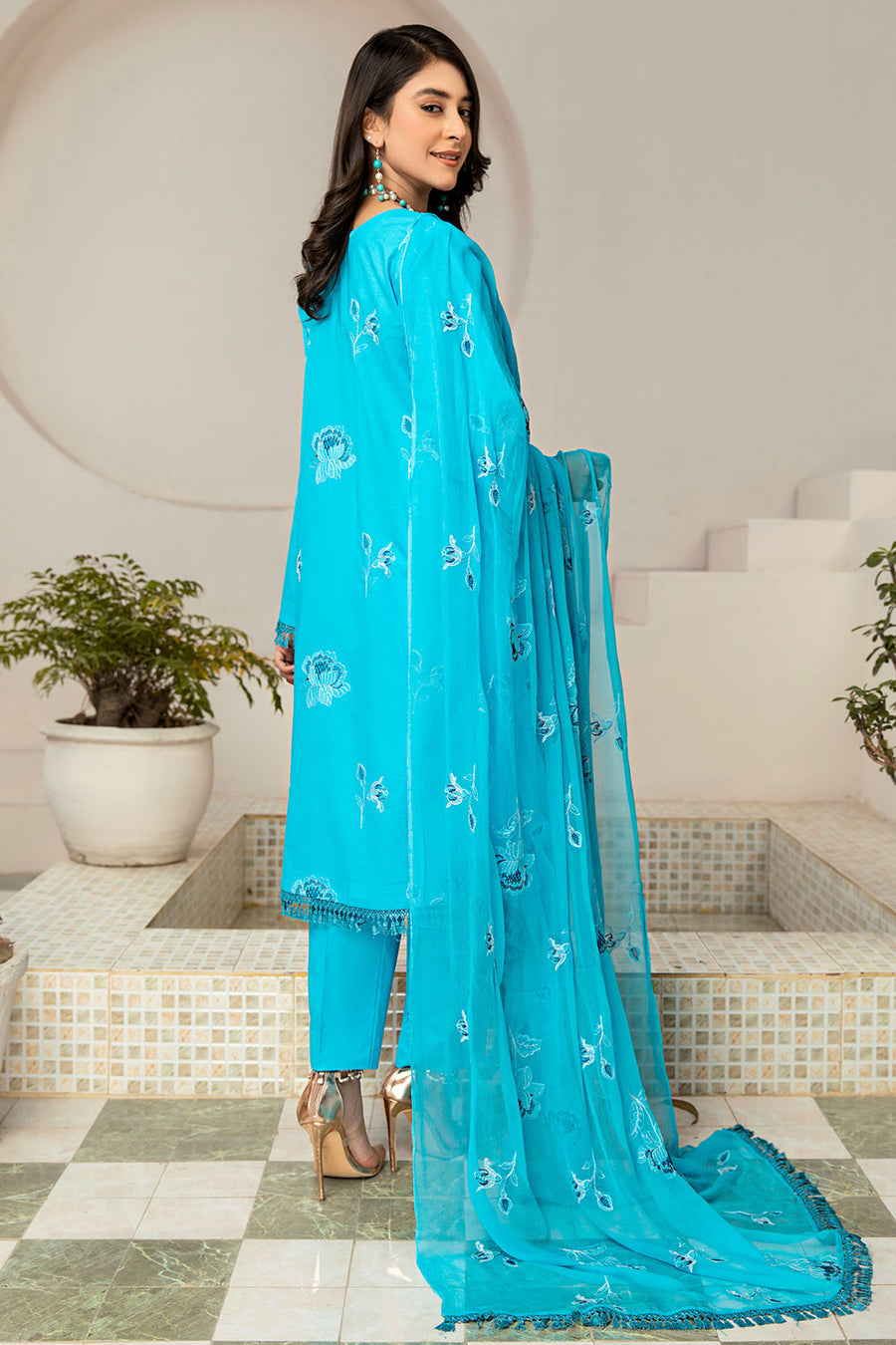 GSC-02 - SAFWA GARNET 3-PIECE EMBROIDERED COLLECTION VOL 01