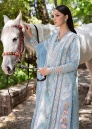 Saira Shakira Bloom Unstitched Lawn 3Pc Suit SS-25-08B SWEET OPEL