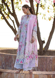 Another front image of beautifull OCEAN BLOSSOMS from ELAF's "PRINT CHIKANKARI" 2024 Collection.