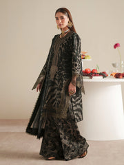 Bin Ilyas Jojo Summer Embroidered Lawn Unstitched 3Pc Suit D-82A