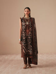 Bin Ilyas Jojo Summer Embroidered Lawn Unstitched 3Pc Suit D-82B