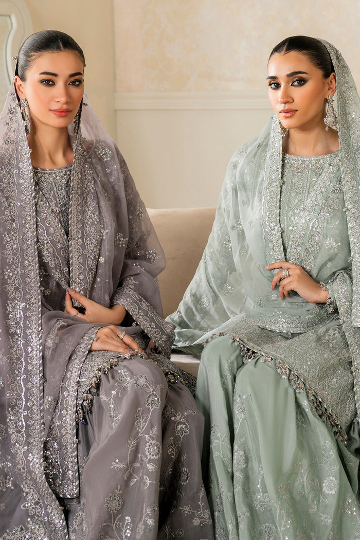 Baroque Exclusive Formal Embroidered Chiffon Unstitched 3Pc Suit SF-4160
