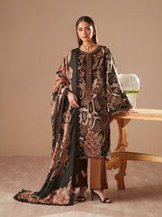 Bin Ilyas Jojo Summer Embroidered Lawn Unstitched 3Pc Suit D-83A