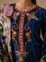 Bin Ilyas Jojo Summer Embroidered Lawn Unstitched 3Pc Suit D-83B
