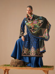 Bin Ilyas Jojo Summer Embroidered Lawn Unstitched 3Pc Suit D-83B