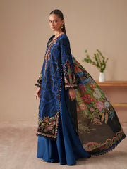 Bin Ilyas Jojo Summer Embroidered Lawn Unstitched 3Pc Suit D-83B