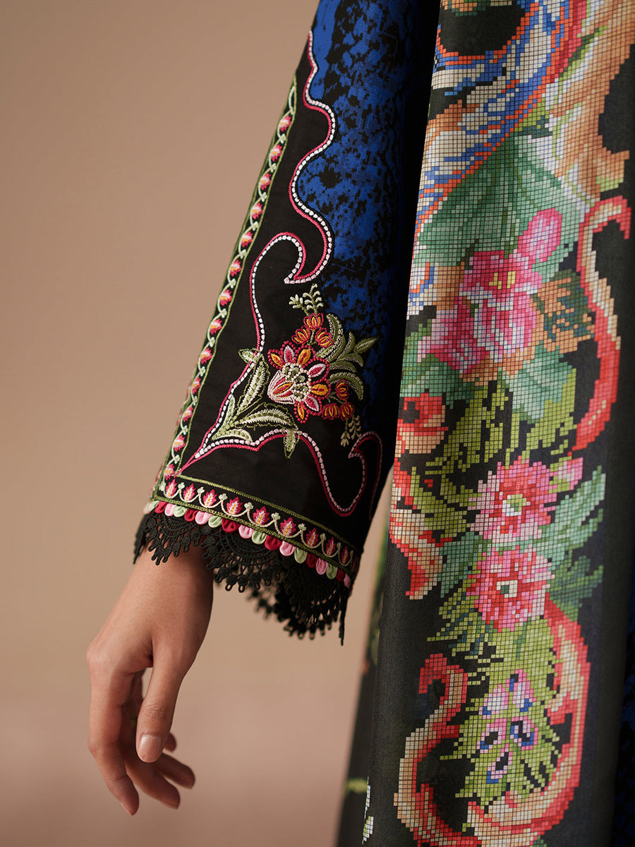 Bin Ilyas Jojo Summer Embroidered Lawn Unstitched 3Pc Suit D-83B