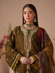 Bin Ilyas Jojo Summer Embroidered Lawn Unstitched 3Pc Suit D-84A