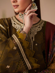 Bin Ilyas Jojo Summer Embroidered Lawn Unstitched 3Pc Suit D-84A